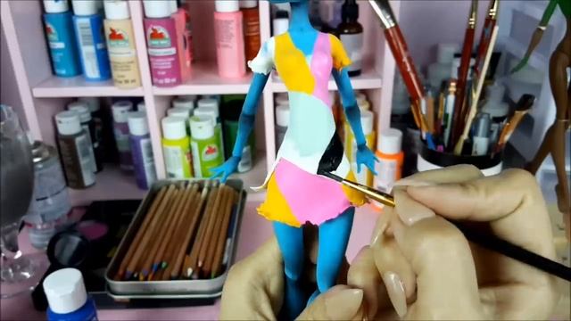 Doll Figurine SALLY THE NIGHTMARE BEFORE CHRISTMAS Halloween Ooak Monster High Repaint смотреть онлайн