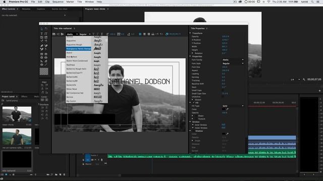 Create & Animate Lower Third Graphics and Titles in Premiere Pro CC смотреть онлайн