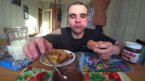 МУКБАНГ АСМР БУЛОЧКИ / РУЛЕТИКИ ВАФЕЛЬНЫЕ / СУХАРИКИ / ПАСТА ОРЕХОВАЯ / МОЛОКО / ASMR Mukbang #430