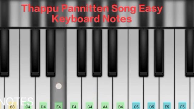 Thappu Pannitten - Music Video |Song Easy Keyboard Notes & Piano Cover | Silambarasan TR смотреть онлайн