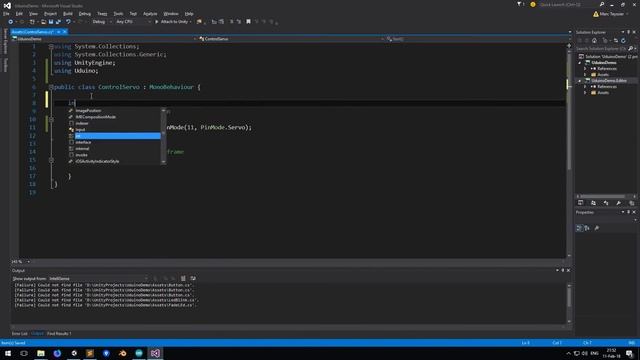 Control a Servo from Unity - Easy Uduino Tutorial смотреть онлайн