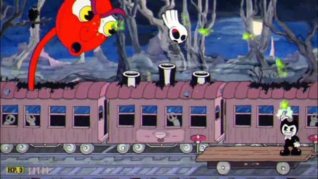 Bendy Vs Cuphead Multi Colors Phantom Express RainBow Boss (New Cuphead Mod !!)