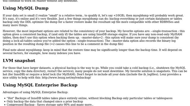 Databases: Best practices for backing up a MySQL DB (2 Solutions!!) смотреть онлайн