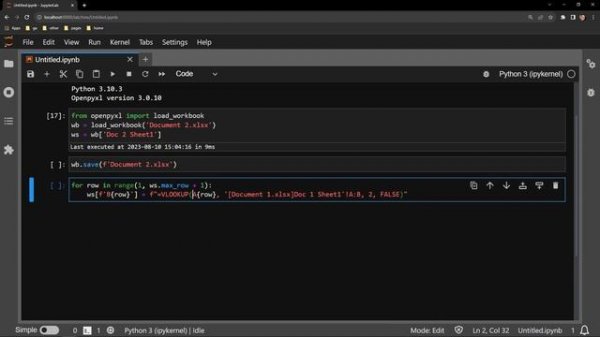 Openpyxl - VLOOKUP an Entire Column across Multiple Excel Workbooks with Python | Data Automation