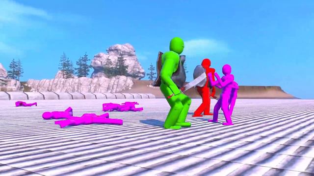 Powerful Superhero NPCs Fights the Smart AI! (with Active Ragdoll Physics) смотреть онлайн