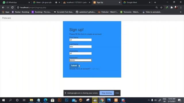 Pets Care System - Create website database using PHP смотреть онлайн