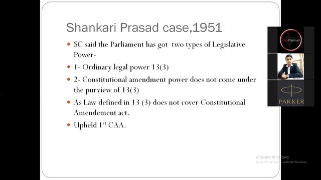 Article 13(3) & 13(4), 1st Constitutional amendment and imp cases - Consti Lec.08 by Trivickram jee смотреть онлайн