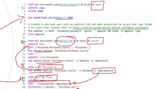 Part 4 - Run ASP.NET Microservice in a container using Multi-stage Docker file смотреть онлайн