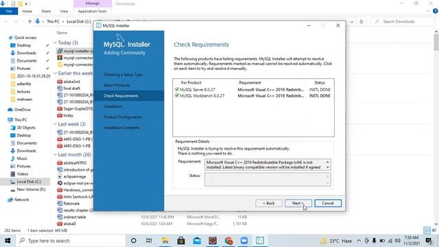 Downloading, installation and Configuration of MySQL Database Server 8.0.27 on Windows 10 смотреть онлайн