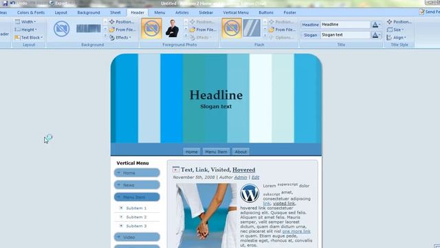 Artisteer WordPress Theme Generator смотреть онлайн