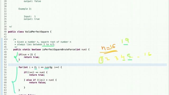 Valid Perfect Square LeetCode | Java | Check Valid Perfect Square using Binary Search смотреть онлайн