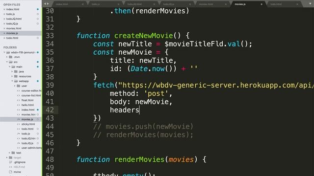 190 Post new movie to generic server with jQuery смотреть онлайн