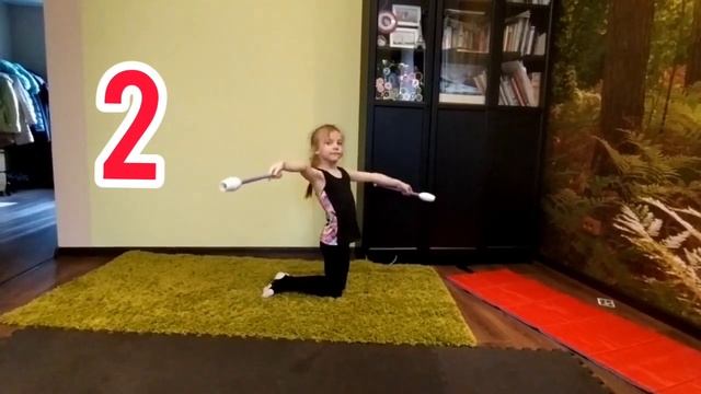 3 мастерства с булавами! Для детей 6-7 лет! Первое видео! смотреть онлайн