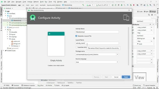 Android Mobile Application that uses Layout Manager and Event Listener. смотреть онлайн
