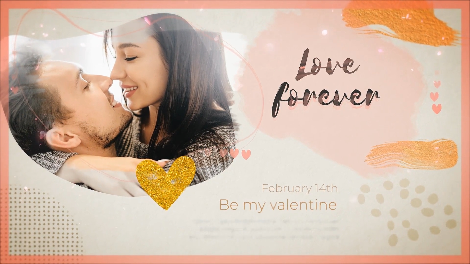 День Валентина Слайд-шоу чернильное сердце Valentines Day Romantic Slideshow Ink Heart Yellow смотреть онлайн