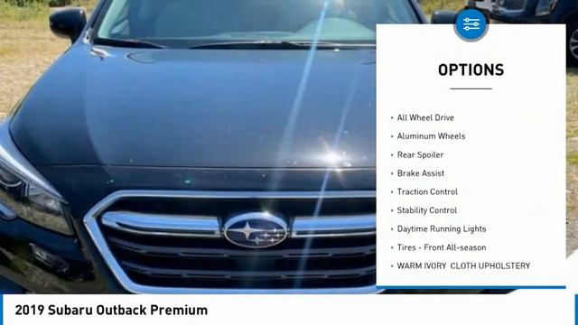 2019 Subaru Outback S298338 смотреть онлайн
