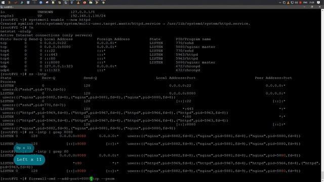 Проверка прослушивающих портов [ netstat, ss, lsof, telnet, nmap ] смотреть онлайн