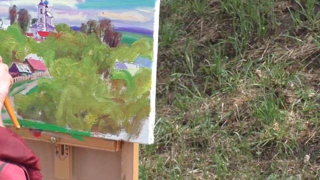 Этюд пейзажа. Первая зелень. смотреть онлайн