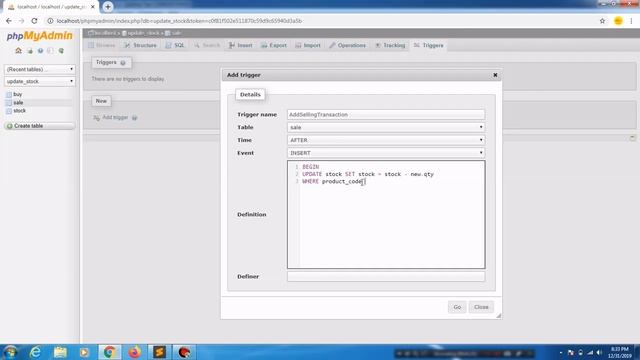 make mysql trigger insert, update and delete for update stock automatically PART 1 смотреть онлайн