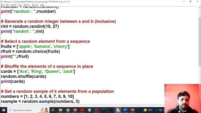 Random module functions | Python Programming Full Course | Coding Adda247 #40 смотреть онлайн