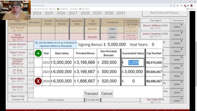 New Starting QB? | New Orleans Saints Cap Space Manager смотреть онлайн