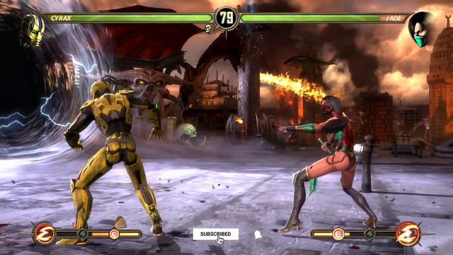 Cyrax Vs Jade Mortal Kombat Komplete Edition Gameplay смотреть онлайн