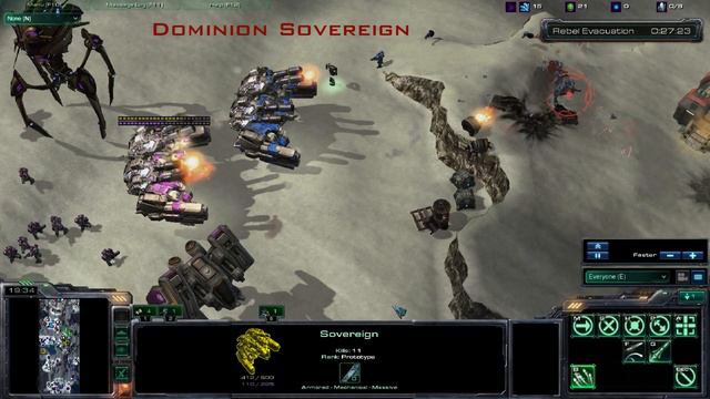 Starcraft 2 Custom map: The Dominion Strikes Back.wmv смотреть онлайн