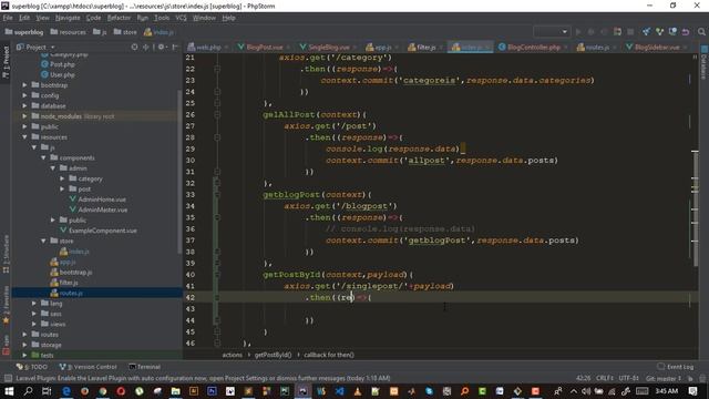 How to display single post using vue router part - 38 смотреть онлайн