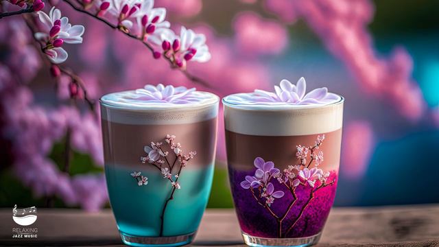 Счастливый весенний джаз | Весеннее кафе Джазовая музыка Хорошее настроение, учеба и работа