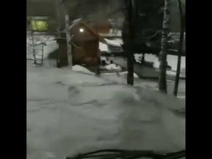 "В Белокурихе из-за паводка введён режим ЧС" (Будни, 26.03.18г., Бийское телевидение)