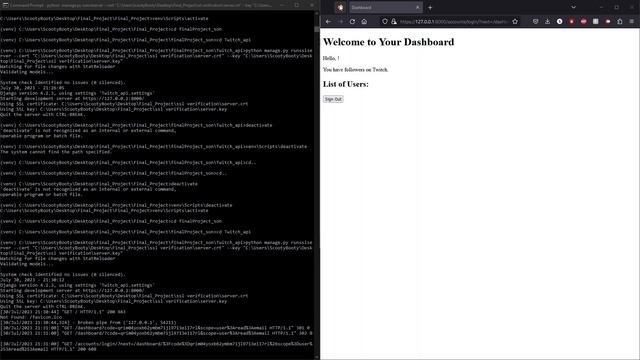 python II Django/Twitch api final project смотреть онлайн