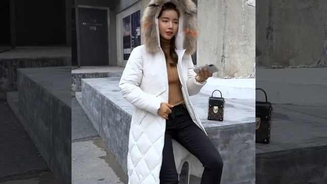 Женская парка brieules, длинная утепленная с капюшоном и меховым воротником, большие размеры, смотреть онлайн