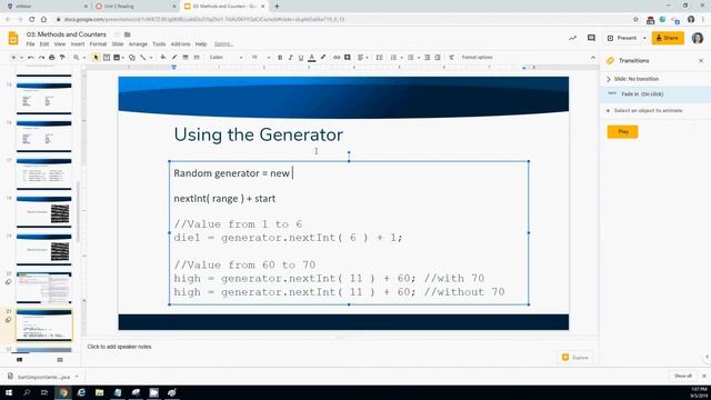 CS 1400 Random Numbers смотреть онлайн