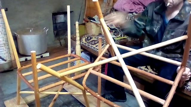 как сделать Кресло качалку диаметр палок часть 3 . Сергей Николаевич смотреть онлайн
