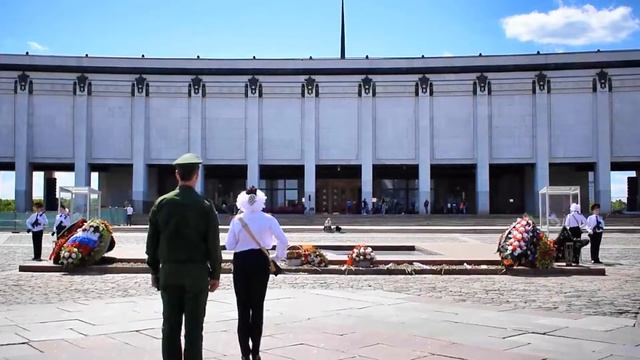 Пост №1 у вечного огня на Поклонной горе. г. Москва смотреть онлайн