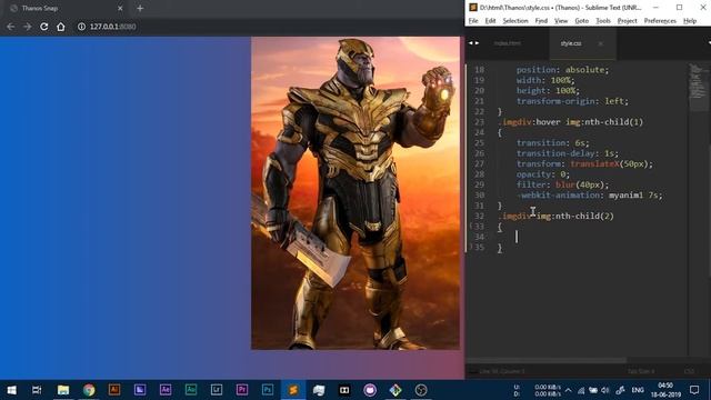 Thanos Snap Effect with CSS only No Javascript Tutorial смотреть онлайн