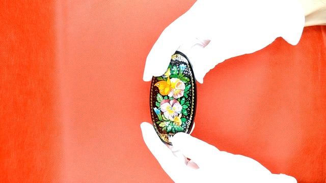 Шкатулка Палех "Лето" Россия / Palekh lacquer box "Summer" Russia смотреть онлайн