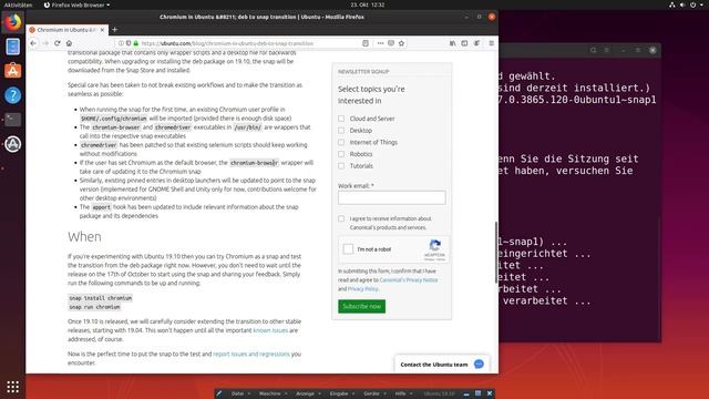 Ubuntu 19.10 - Kleiner Rundgang und Versuche mit Snaps - LINUX DEUTSCH #linux смотреть онлайн