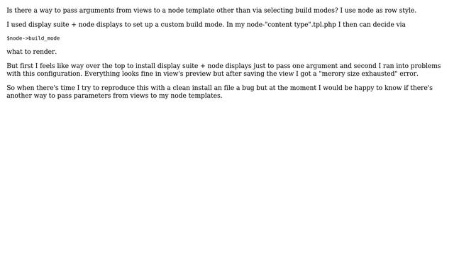 Drupal: How to pass arguments from views to node.tpl.php? смотреть онлайн