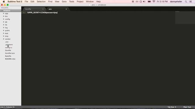 Environment Variables (Dotenv-Rails gem) смотреть онлайн