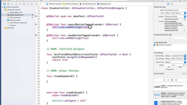 2 Xcode 7 View EndEditing Touches Began смотреть онлайн