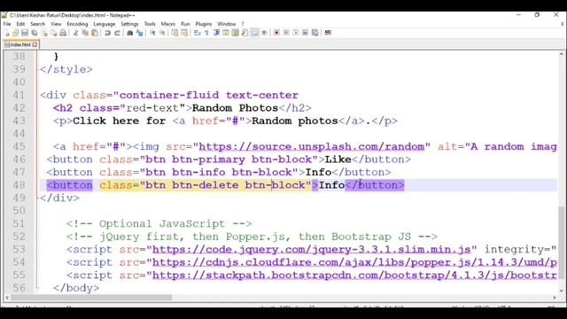 Web Development Tutorials in Hindi : User warning through btn-danger | BOOTSTRAP | HTML | Web D смотреть онлайн
