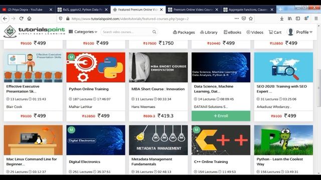 TutorialsPoint 50 + Free Online Courses With Certificate | Free Certification Online смотреть онлайн