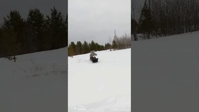 мотособака и tungus 500L (31.01.23) в гору. смотреть онлайн