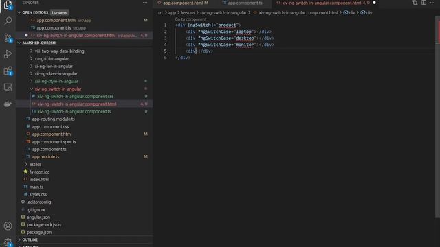 14. ngSwitch In Angular смотреть онлайн