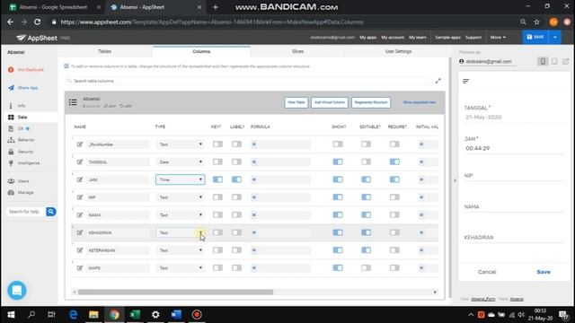 Cara Mudah Membuat Absensi Online REALTIME di Android iOS (AppSheet Tutorial) смотреть онлайн