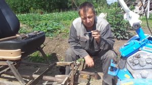 Прицепное для мотоблока. Ещё один способ подцепления прицепа к МБ.