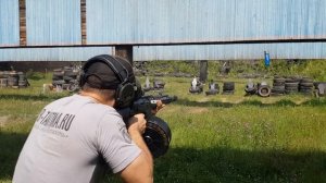 Барабанный магазин 12 калибра на 25 патронов для ВПО 205