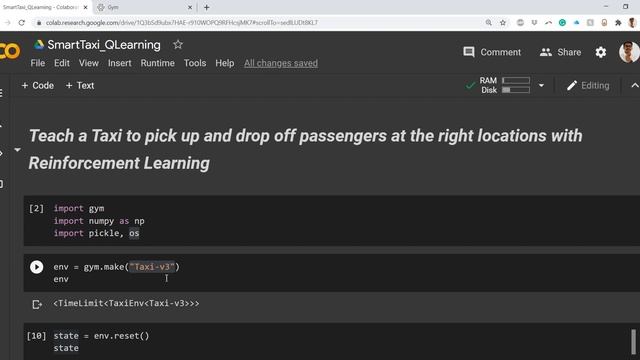 Smart Taxi using Q-Learning | Reinforcement Learning смотреть онлайн
