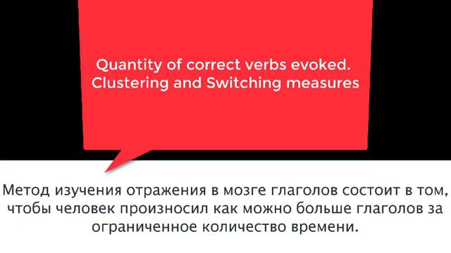 Быстрота произнесения глаголов: отображение в структурах мозга глаголов, обозначающих движение смотреть онлайн